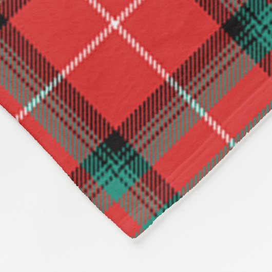 Stuart van Bute Plaid Fleece Deken (Hoek)