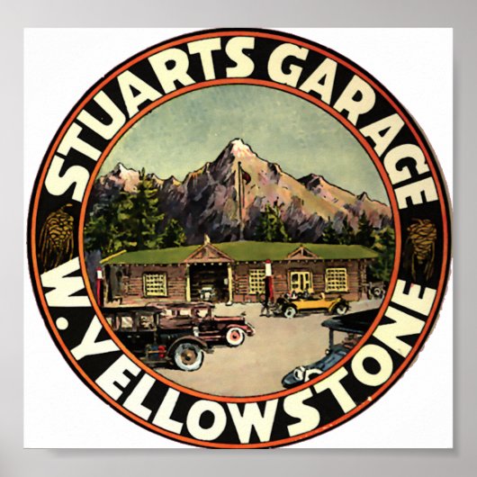 Stuart's Garage Yellowstone Poster (Voorkant)