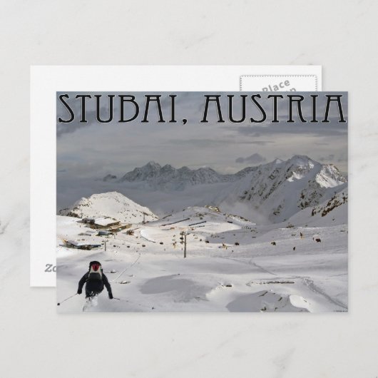 Stubai Glacier Briefkaart (Voorkant / Achterkant)