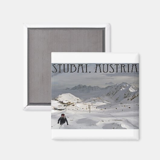 Stubai Glacier Magneet (Voorkant / Achterkant)