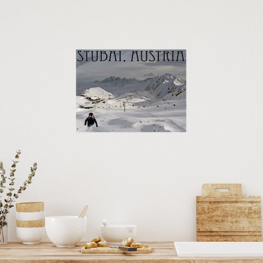 Stubai Glacier Poster (Keuken)