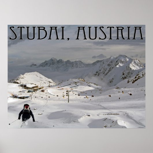 Stubai Glacier Poster (Voorkant)