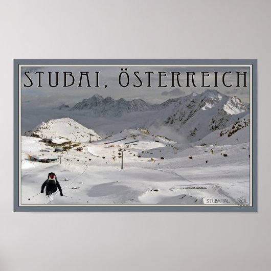 Stubai Glacier Poster (Voorkant)