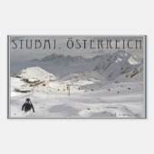Stubai Glacier Rechthoekige Sticker (Voorkant)