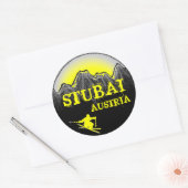 Stubai Oostenrijk gele ski stickers (Envelop)