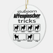 Stubborn Affenpinscher Tricks Keramisch Ornament (Links)