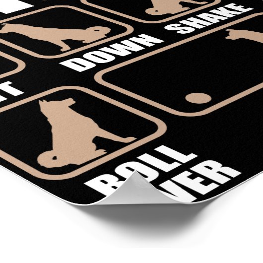 Stubborn Akita Tricks design Poster (Hoek)