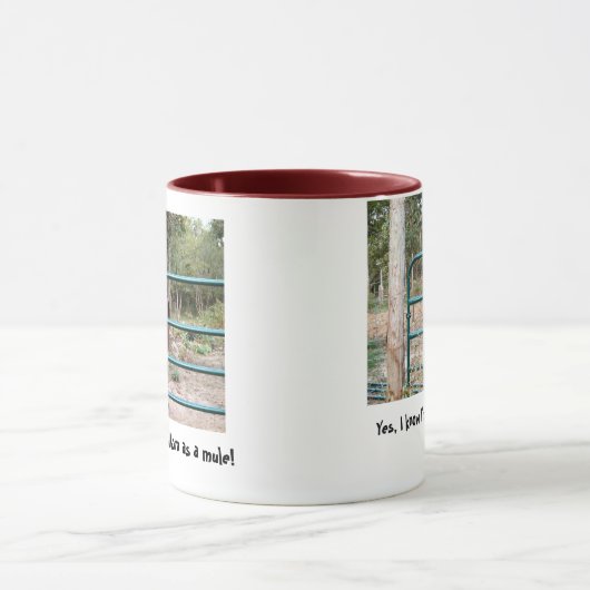 Stubborn als een muilringer-mok mok (Midden)