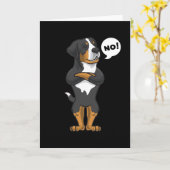 Stubborn Appenzeller Sennenhund Kaart (Gele Bloem)