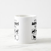 Stubborn Australian Shepherd Tricks Koffiemok (Center)