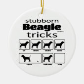 Stubborn Beagle Tricks Keramisch Ornament (Voorkant)