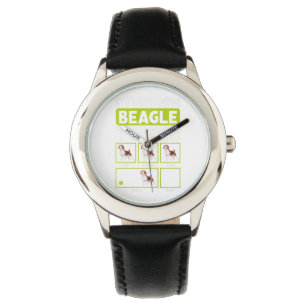 Stubborn Beagle Tricks Pet Owner Beagle Dog Premiu Horloge