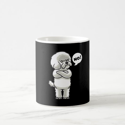 Stubborn Bichon Frisé Dog Koffiemok (Center)