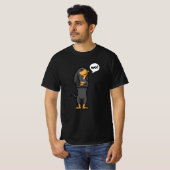 Stubborn Black en Tan Coonhound Dog T-shirt (Voorkant volledig)
