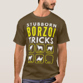 Stubborn Borzoi Tricks - Dog Training T-shirt (Voorkant)