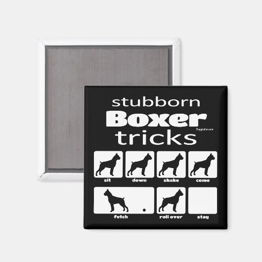 Stubborn Boxer Tricks Magneet (Voorkant / Achterkant)