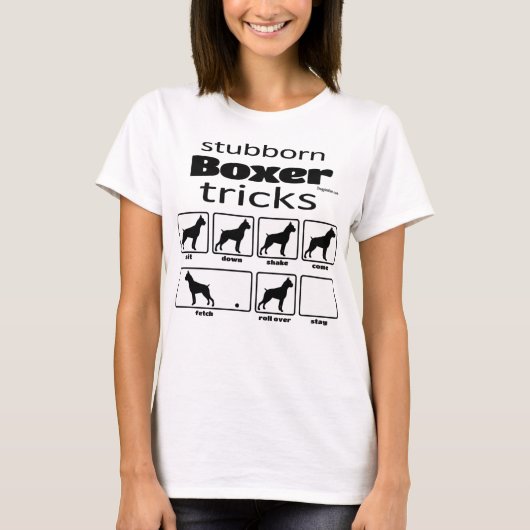 Stubborn Boxer Tricks T-shirt (Voorkant)