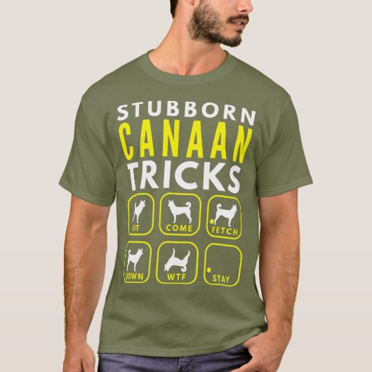 Stubborn Canaan Dog Tricks - Dog Training T-shirt (Voorkant)