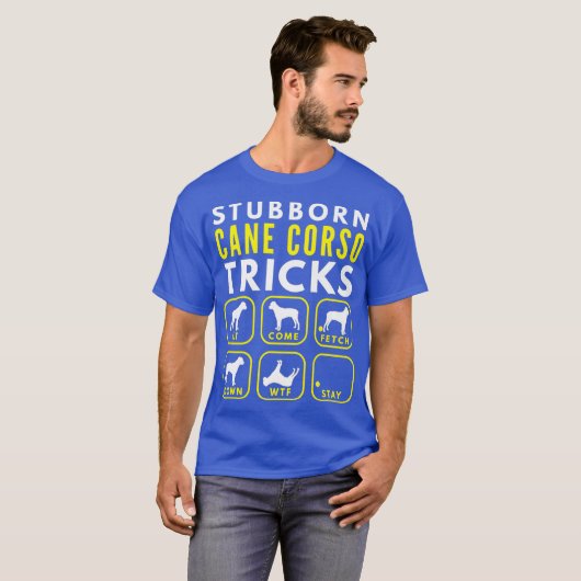 Stubborn Cane Corso Tricks - Dog Training T-shirt (Voorkant volledig)