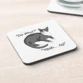 Stubborn Cat Bier Onderzetter (Linkerzijde)