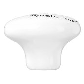 Stubborn Cat Keramische Knop (Zijkant)