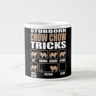 Stubborn Chow Chow Tricks design Grote Koffiekop