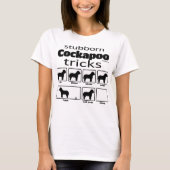 Stubborn Cockapoo Tricks T-shirt (Voorkant)