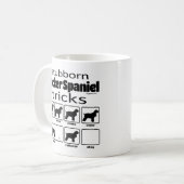 Stubborn Cocker Spaniel Tricks Koffiemok (Voorkant links)
