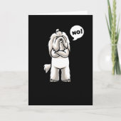 Stubborn Coton de Tulear Dog grappig Kaart (Voorkant)
