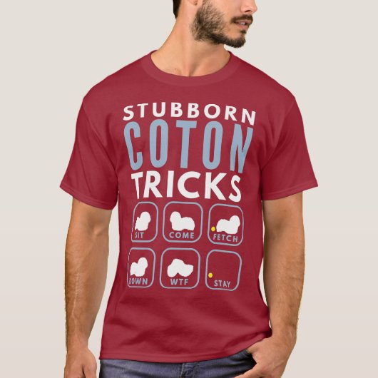 Stubborn Coton de Tulear Tricks - Dog Training T-shirt (Voorkant)