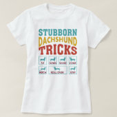 Stubborn Dachshund T-shirt (Design voorkant)