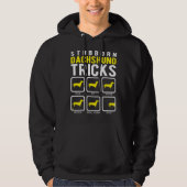 Stubborn Dachshund Tricks Hoodie (Voorkant)