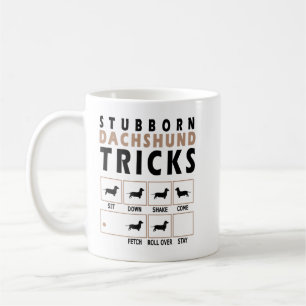 Stubborn Dachshund Tricks T-Shirt Koffiemok