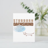 Stubborn Dachshund..WHATEVER! Briefkaart (Staand voorkant)