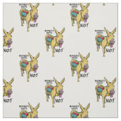 Stubborn donkey Funny mule Stof (Swatch)