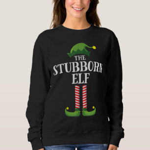 Stubborn Elf Matching Family Group kerstparty Trui