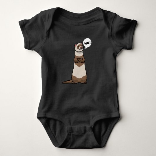 Stubborn Ferret Romper (Voorkant)