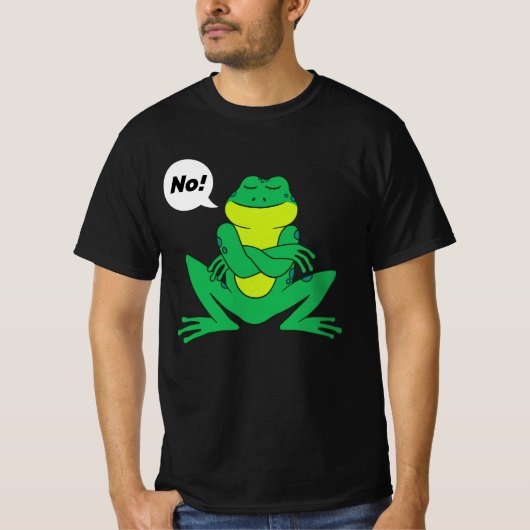Stubborn Frog No Quote T-shirt (Voorkant)
