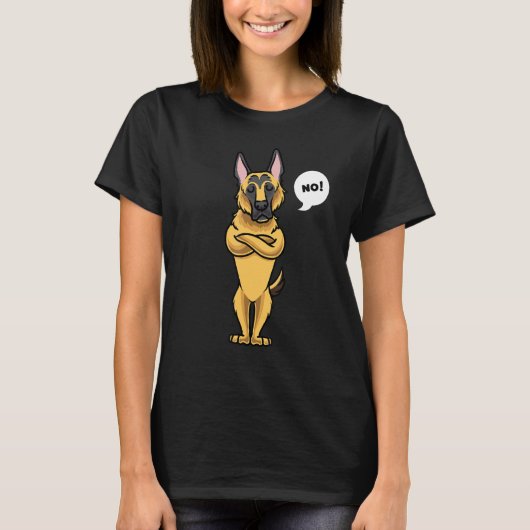 Stubborn German Shepherd Dog Owner T-shirt (Voorkant)