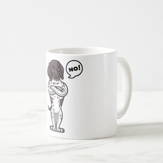 Stubborn German Shorthaired Pointer Dog Koffiemok (Voorkant rechts)