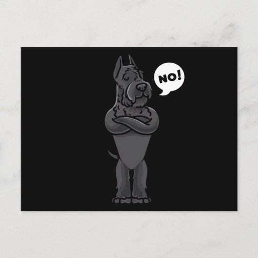 Stubborn Giant Schnauzer Briefkaart (Voorkant)