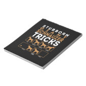 Stubborn Giant Schnauzer Dog Tricks Graphic Notitieblok (Linkerzijde)