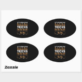 Stubborn Giant Schnauzer Dog Tricks Graphic Ovale Sticker (Vel)