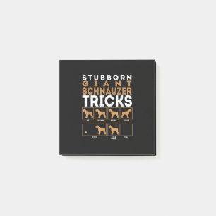 Stubborn Giant Schnauzer Dog Tricks Graphic Post-it® Notes