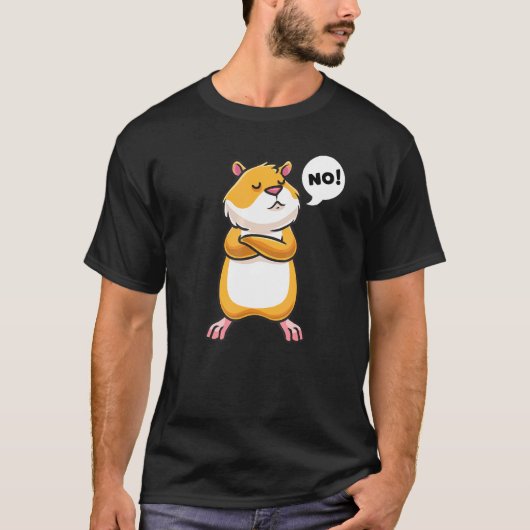Stubborn Golden Hamster T-shirt (Voorkant)