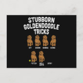 Stubborn Goldendole Tricks Funny Dog Trainer Briefkaart (Voorkant)