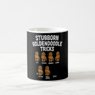 Stubborn Goldendole Tricks Funny Dog Trainer Koffiemok