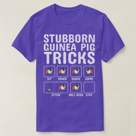 Stubborn Guinea Varks Pet Premium T-shirt (Design voorkant)