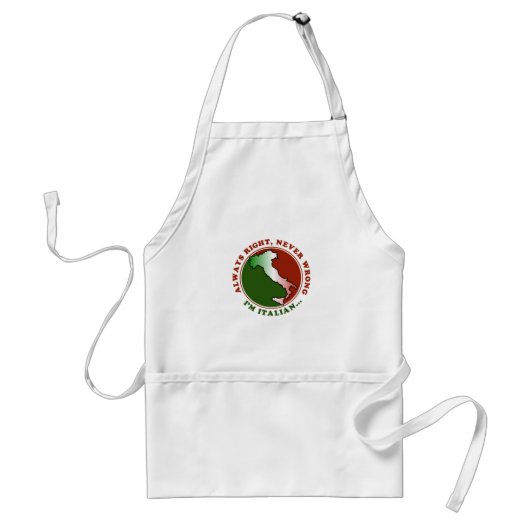 Stubborn Italiaanse Funny Apron Standaard Schort (Voorkant)