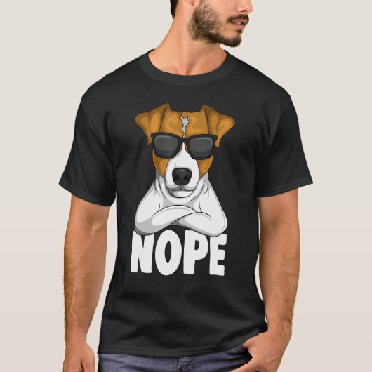 Stubborn Jack Russell Terrier Dog 1 T-shirt (Voorkant)